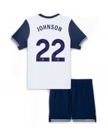 Tottenham Hotspur Brennan Johnson #22 Domácí dres pro děti 2024-25 Krátký Rukáv (+ trenýrky)